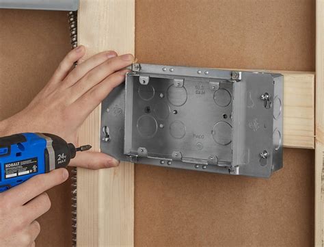 how to remove metal box with brackets|removing plastic boxes without screws.